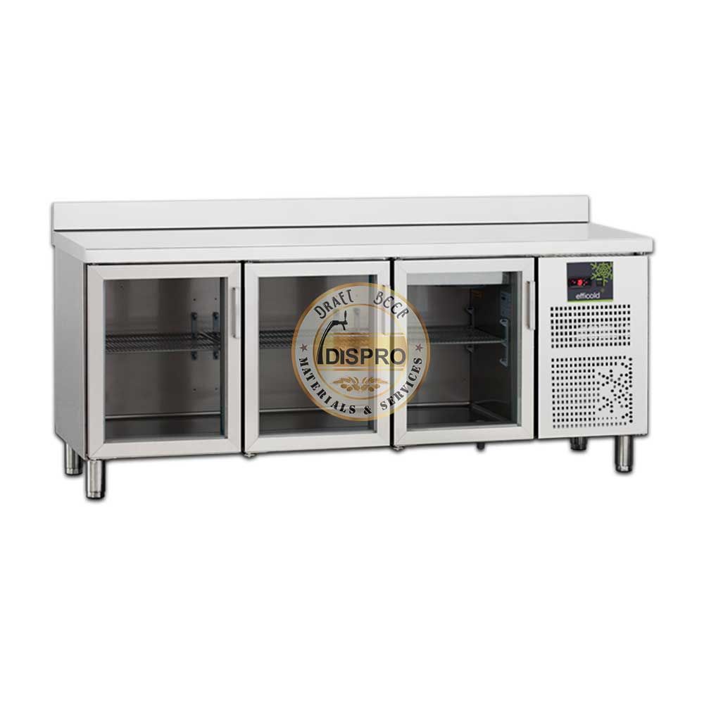Kegerator Dispro Inox 3 puertas CRISTAL, FBR-200 115V-50/60H