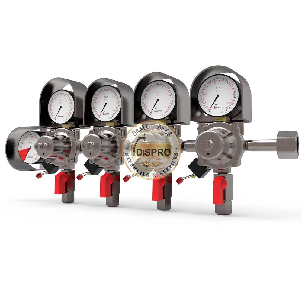 Regulador Plus 4 Cuerpos Dispro G1/2" JG5/16"