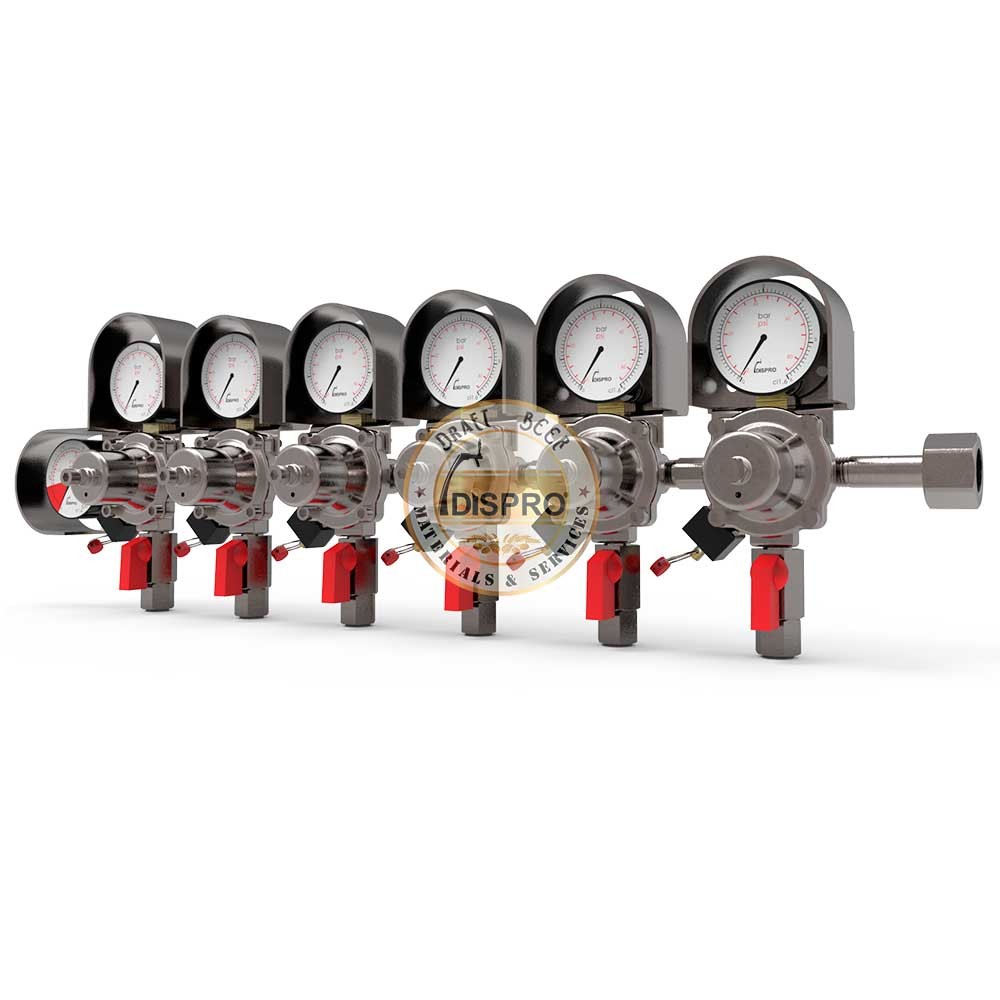 Regulador Plus 6 Cuerpos Dispro G1/2" JG5/16"