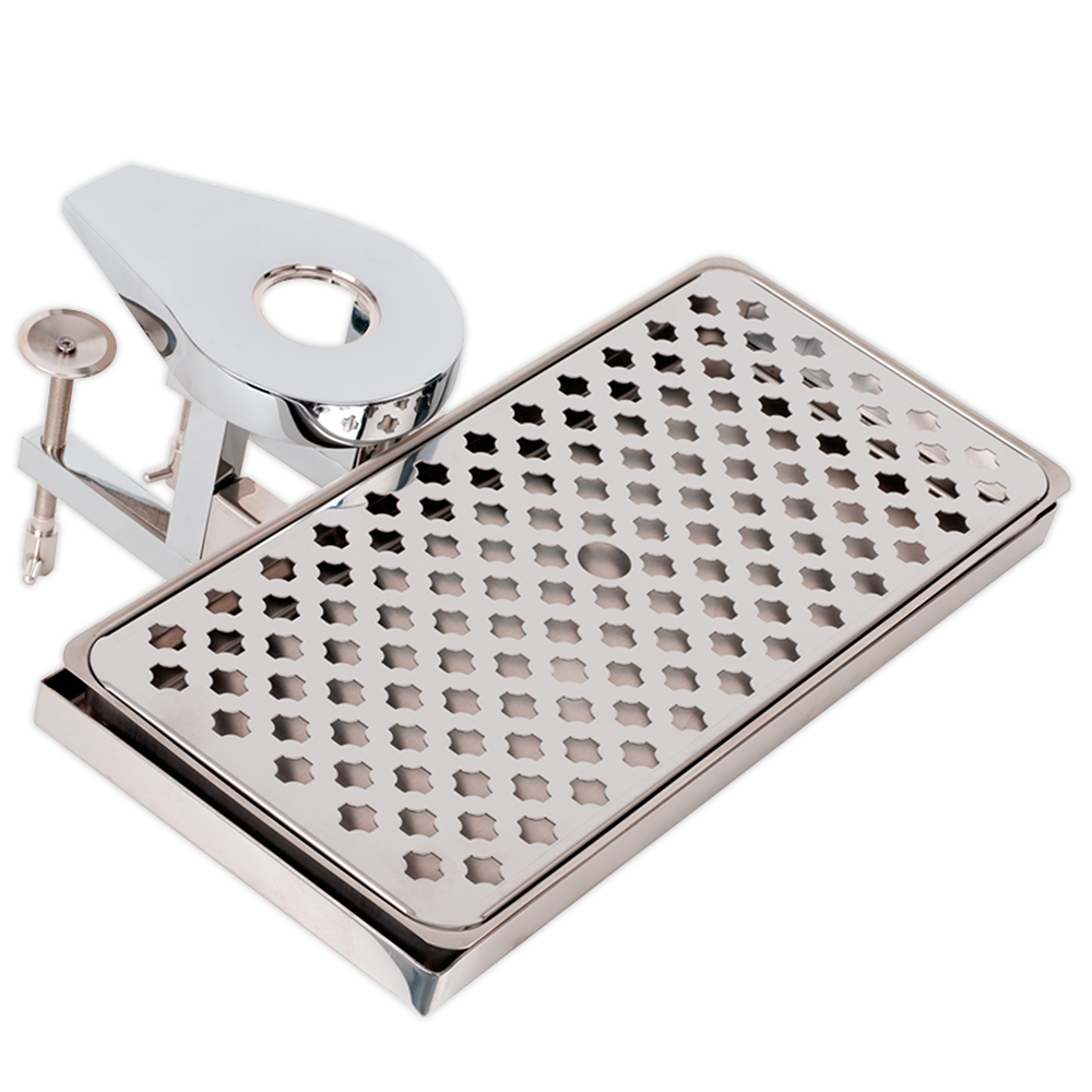 SOPORTE 100mm 1" + BANDEJA 150x300cm s/m