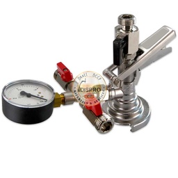 [HE101] Conexión Válvula Llenado Reloj CO2 3x5/8" pinchador llenado