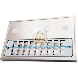 [ME004] Bandeja Inox 660x400x50mm 4 Ag. 50mm