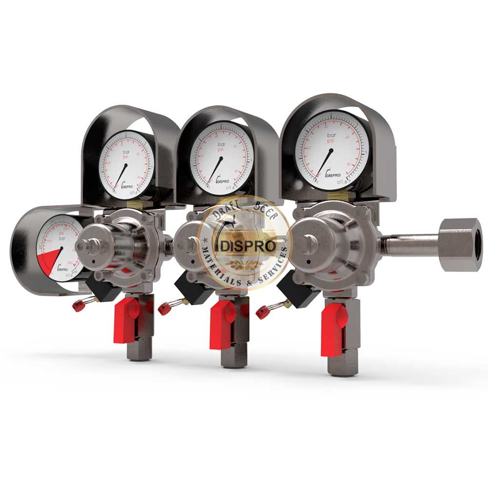 Regulador Plus 3 Cuerpos Dispro Rosca G1/2&quot; JG5/16&quot;