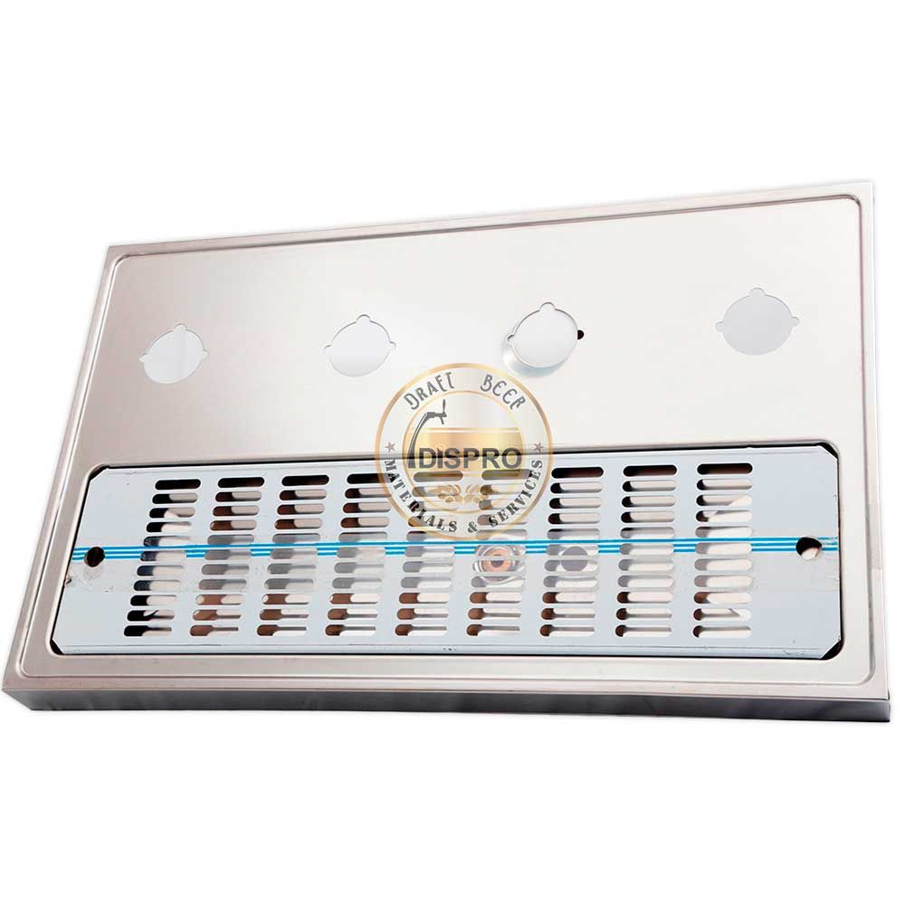 Bandeja Inox 660x400x50mm 4 Ag. 50mm