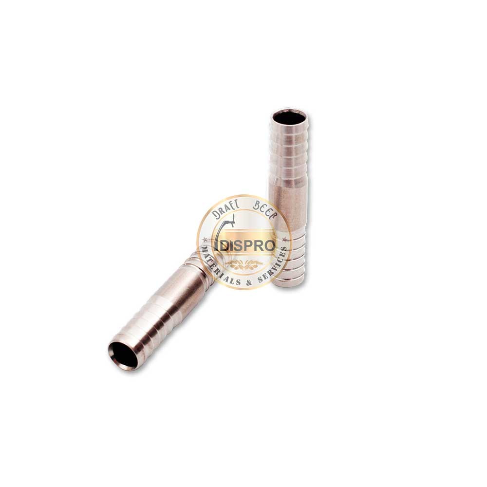 Unión de Acero Inox d 10x13mm x 40mm largo (3/8&quot;)