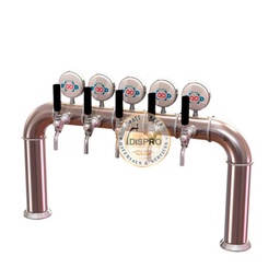 [PU006] Columna Puente Lisa 6 grifos