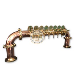 [PU004] Columna Puente Marinera Cobreada 8 grifos